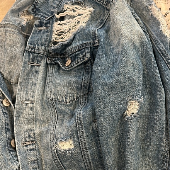 Refuge Ripped Jean Jacket - Picture 3 of 4